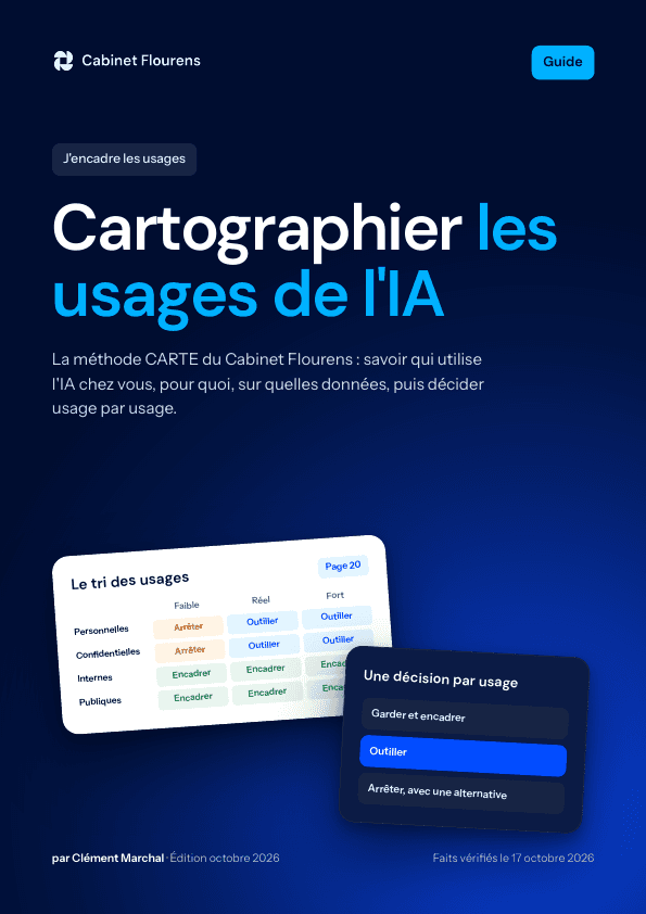 Couverture du guide « Cartographier les usages de l'IA »